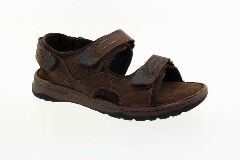 MUSTANG Pánské hnědé kožené sandály