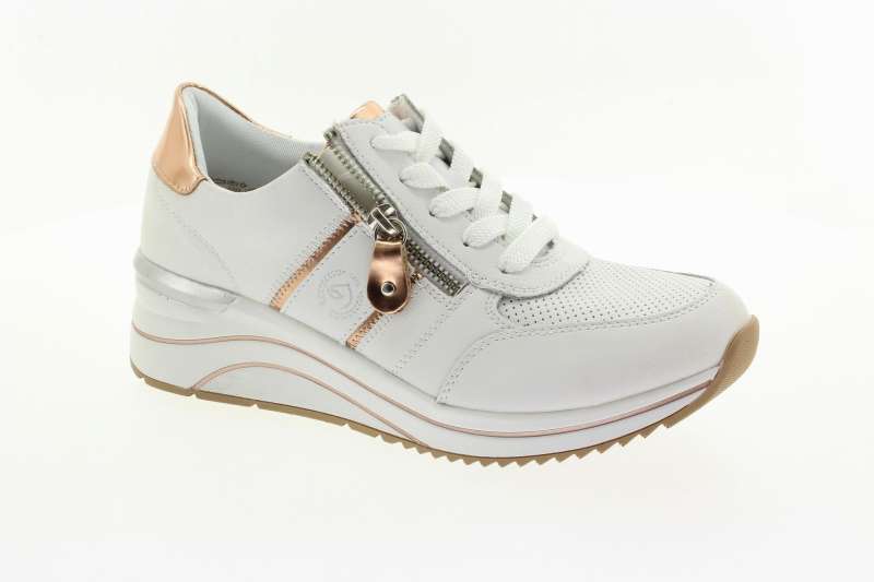 REMONTE Dámské kožené bílé tenisky