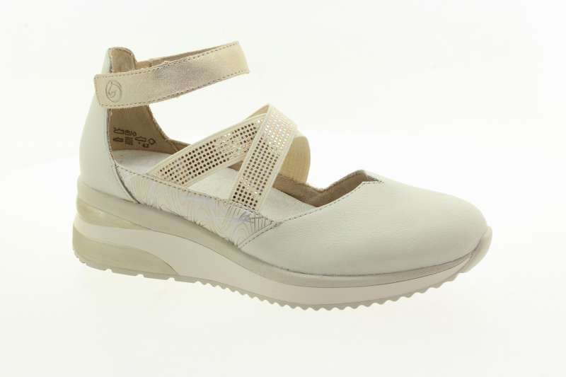 REMONTE Dámské baleríny na klínu off white