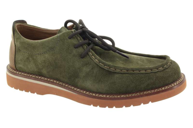 RIEKER Pánské kožené polobotky khaki