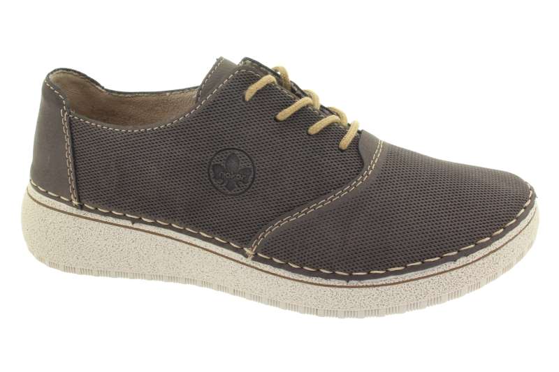 RIEKER Dámské hnědé polobotky