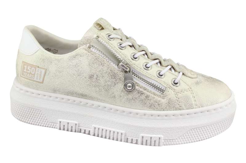 RIEKER Dámské béžovo zlaté tenisky
