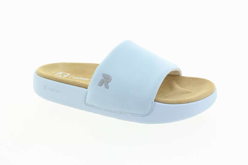 RIEKER Dámské modré pantofle