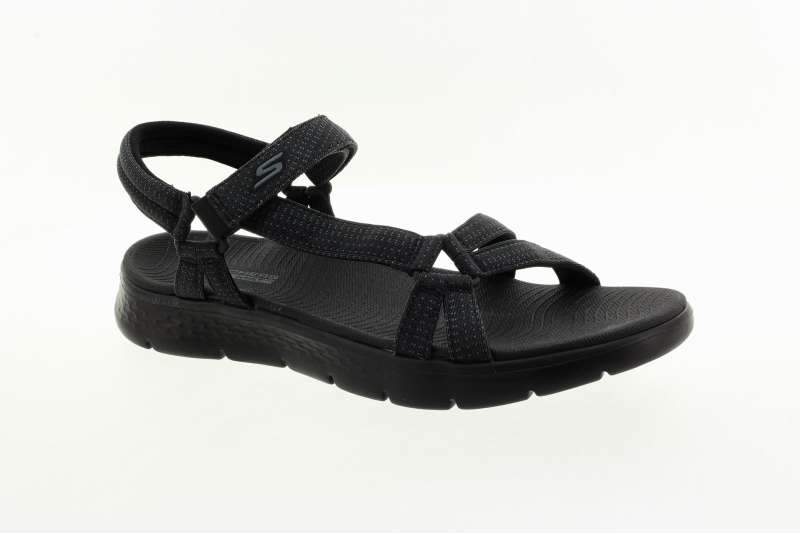 SKECHERS Dámské černé textilní sandály