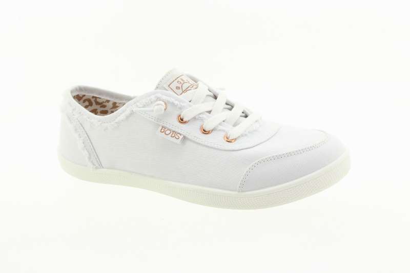 SKECHERS Dámské bílé textilní tenisky