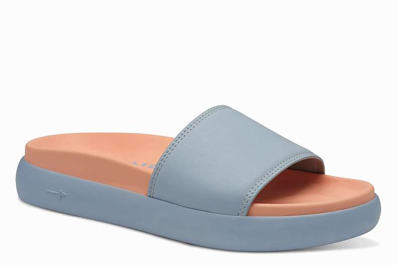 TAMARIS Dámské světle modré pantofle