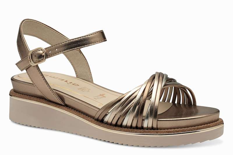 TAMARIS Dámské sandály bronce comb
