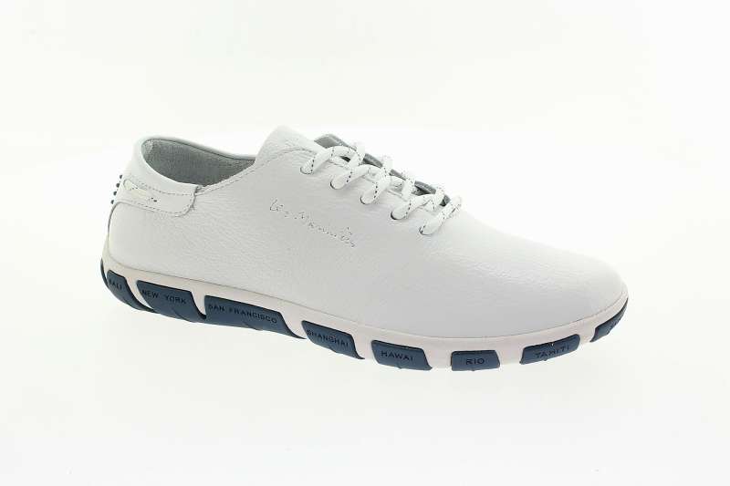 TBS Dámské bílé kožené polobotky