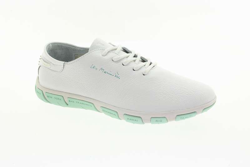 TBS Dámské kožené bílé polobotky