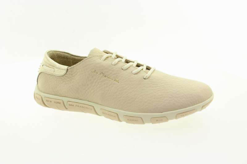 TBS Dámské krémové kožené polobotky