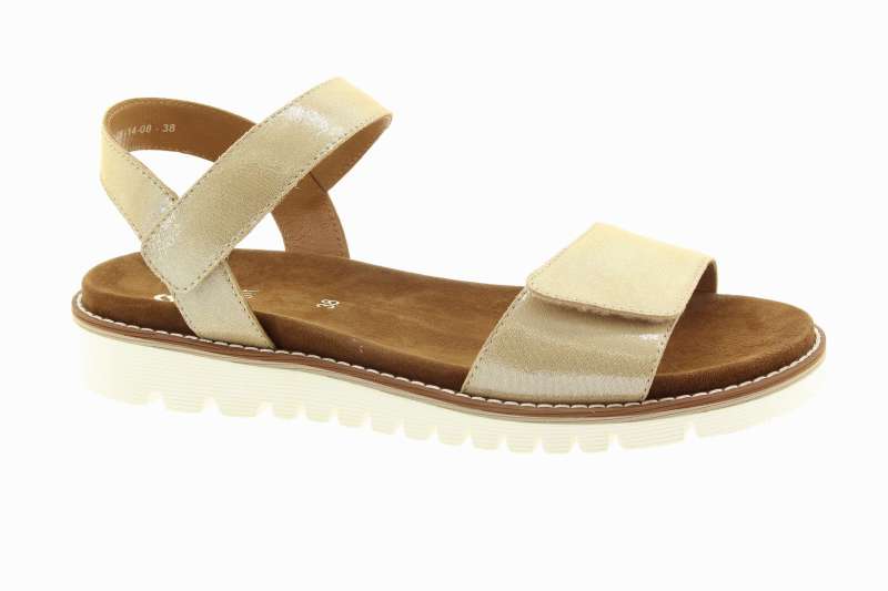 ARA Dámské metalické kožené sandály