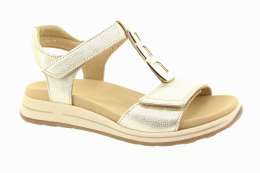 ARA Dámské kožené platinové sandály