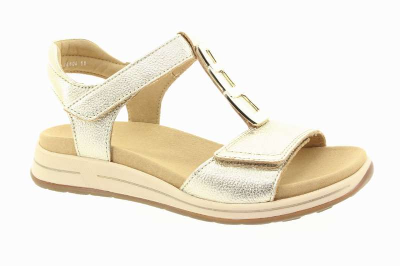 ARA Dámské kožené platinové sandály