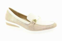 ARA Dámské krémové kožené baleríny