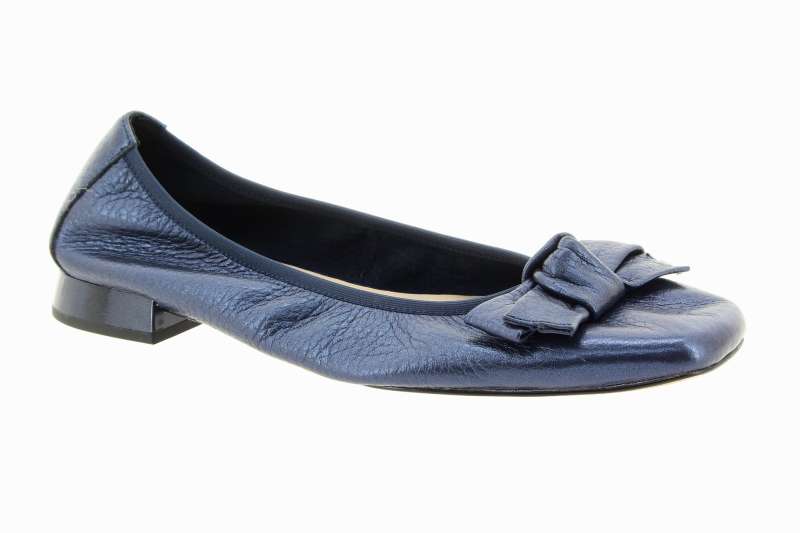 CAPRICE Dámské modré kožené baleríny