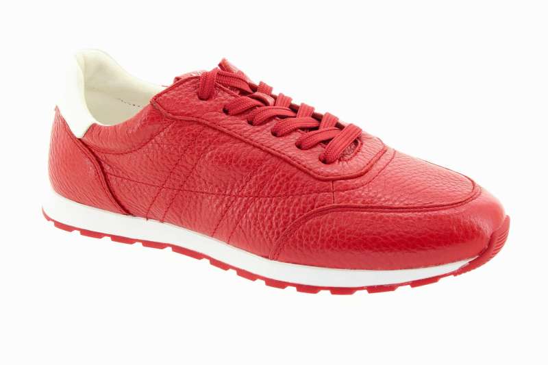 CAPRICE Dámské červené kožené tenisky