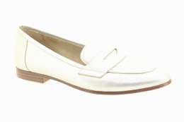 CAPRICE Dámské kožené metalické mokasíny