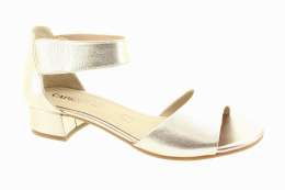 CAPRICE Dámské kožené metalické sandály