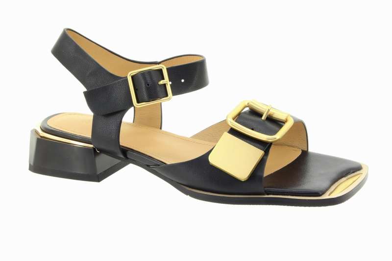 EPICA Dámské černé kožené sandály