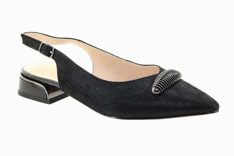 EPICA Dámské černé kožené lodičky