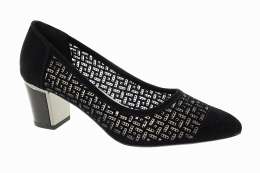 EPICA Dámské černé kožené lodičky