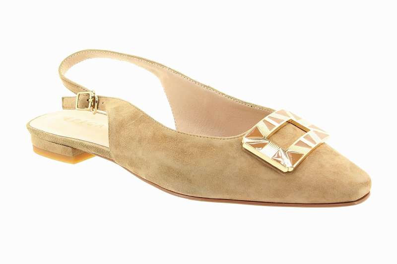 EPICA Dámské kožené béžové baleríny