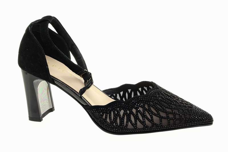 EPICA Dámské černé kožené lodičky