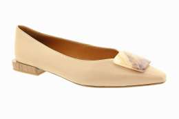 EPICA Dámské béžové kožené baleríny