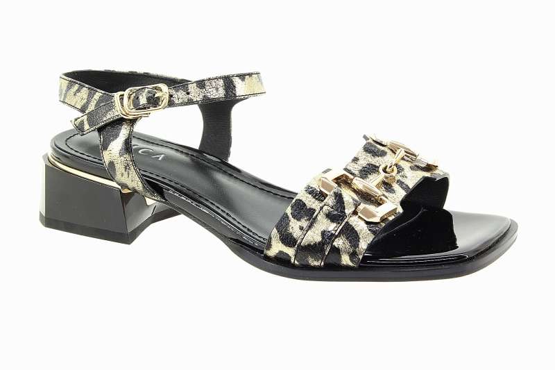 EPICA Dámské kožené sandály zvířecí vzor