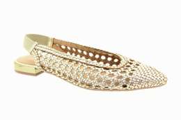 GIOSEPPO Dámské kožené zlaté lodičky