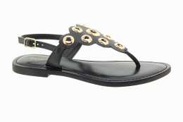 GIOSEPPO Dámské kožené černé sandálky