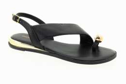 GIOSEPPO Dámské kožené černé sandály