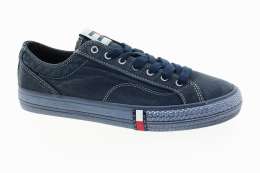 TOMMY HILFIGER Pánské modré textilní tenisky