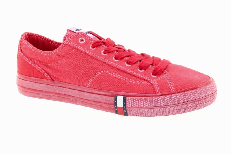 TOMMY HILFIGER Pánské červené textilní tenisky