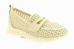 HISPANITAS Dámské smetanové kožené mokasíny