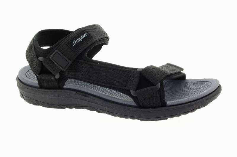 J'HAYBER Pánské černé textilní sandály