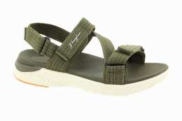J'HAYBER Dámské zelené textilní sandály