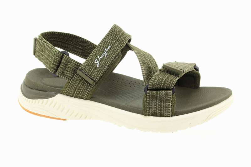 J'HAYBER Dámské zelené textilní sandály