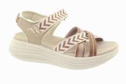 J'HAYBER Dámské béžové textilní sandály