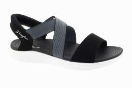 J'HAYBER Dámské černé textilní sandály