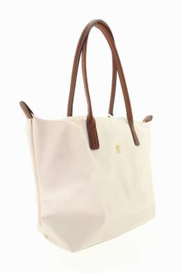 TOMMY HILFIGER Dámská krémová textilní kabelka