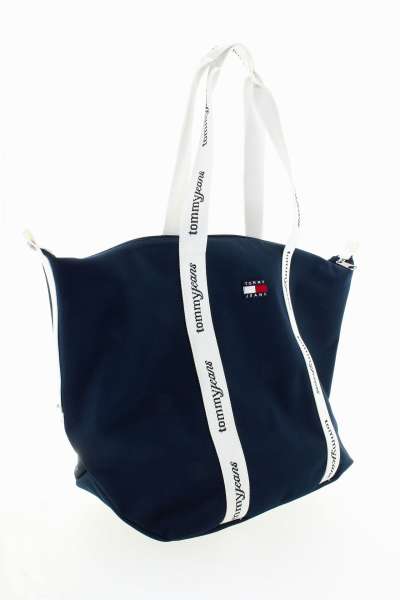 TOMMY HILFIGER Dámská modrá textilní kabelka