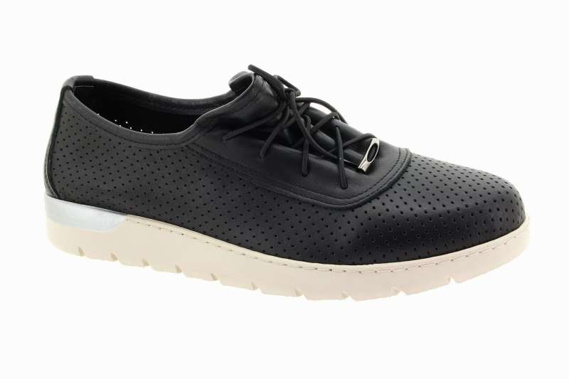 LOOKE Dámské černé kožené polobotky