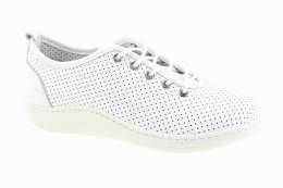 LOOKE Dámské bílé kožené tenisky barefoot