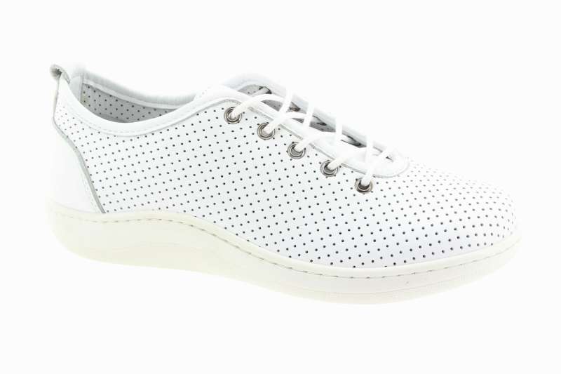 LOOKE Dámské bílé kožené tenisky barefoot