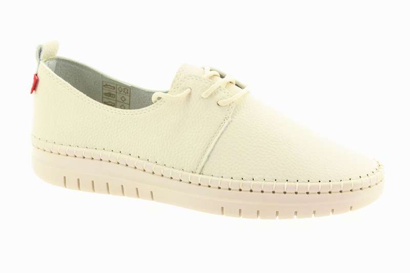 LOOKE Dámské krémové kožené polobotky