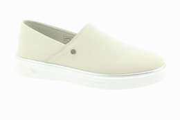 LOOKE Dámské kožené šedé slip on