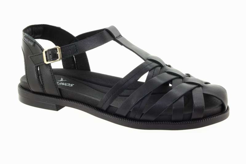 PIKOLINOS Dámské černé kožené sandály