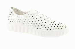 REMONTE Dámské bílé kožené polobotky