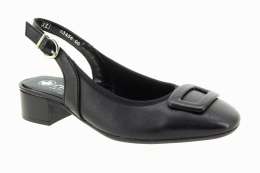 RIEKER Dámské černé kožené lodičky